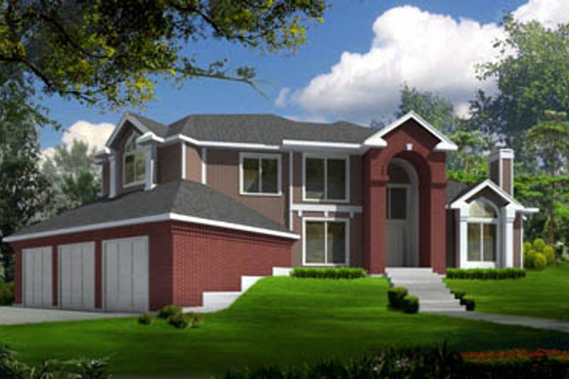 Traditional Style House Plan - 4 Beds 2.5 Baths 2696 Sq/Ft Plan #100-446
