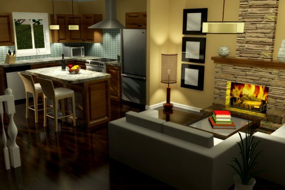 Exterior - Other Elevation 2 for Country House Plan #18-1027 - 2 bed, 1 bath