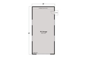 Floor Plan - Main Floor for Traditional House Plan #124-1404, 0 bath