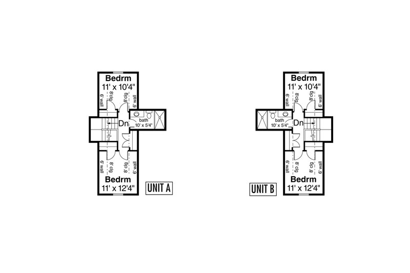 House Plan Design - Floor Plan - Upper Floor for Craftsman House Plan #124-1295 - 6 bed, 4 bath