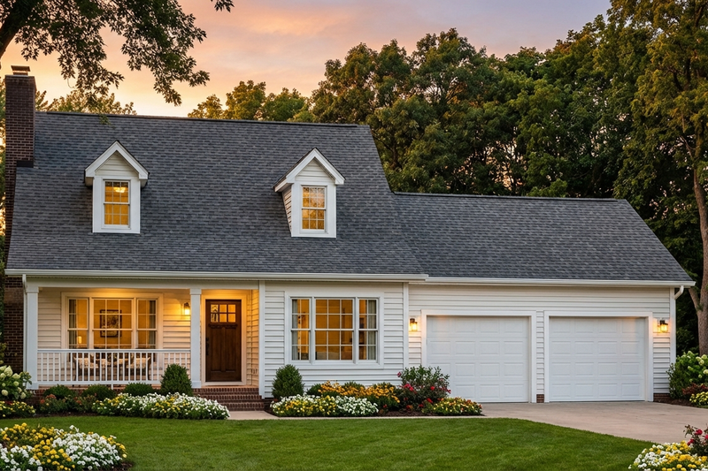 Home Plan - Exterior - Front Elevation 2 for Country House Plan #406-228 - 3 bed, 2 bath