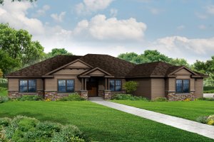 Traditional Exterior - Front Elevation Plan #124-970