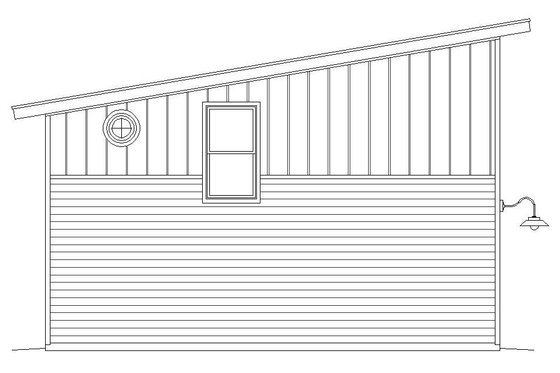 Exterior - Other Elevation 1 for Contemporary House Plan #932-229, 1 bath