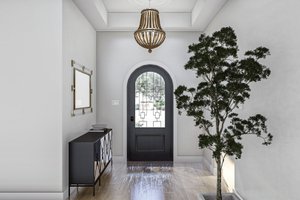 Interior - Entry for Mediterranean House Plan #455-660 - 3 bed, 2 bath