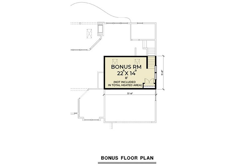 Architectural House Design - Floor Plan - Upper Floor for Traditional House Plan #1070-212 - 3 bed, 2.5 bath