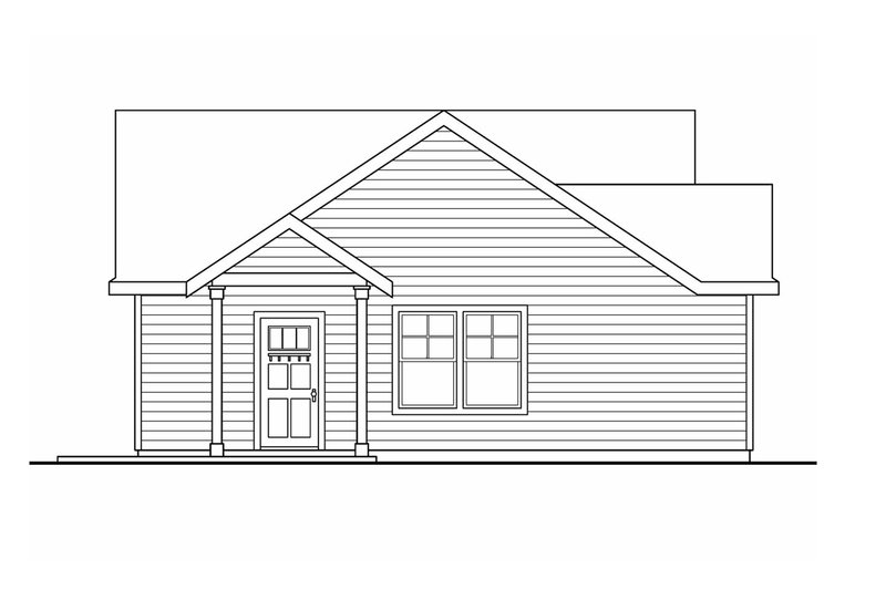 Home Plan - Exterior - Other Elevation 1 for Traditional House Plan #124-790 - 1 bed, 1 bath