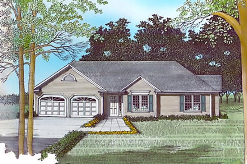 Dream House Plan - Exterior - Other Elevation for European House Plan #56-116 - 3 bed, 2 bath