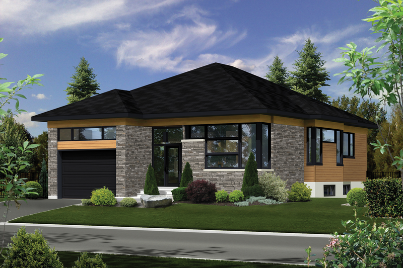 Dream House Plan - Contemporary Exterior - Front Elevation Plan #25-4909