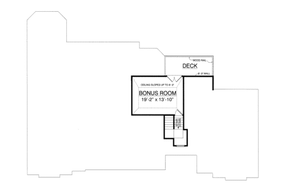 Floor Plan - Other Floor for Traditional House Plan #40-197 - 4 bed, 2.5 bath