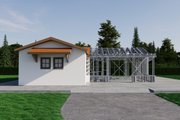 Mediterranean Style House Plan - 2 Beds 2 Baths 1000 Sq/Ft Plan #1106-56 