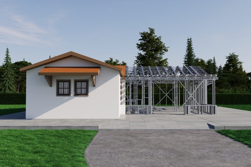 Architectural House Design - Exterior - Other Elevation 2 for Mediterranean House Plan #1106-56 - 2 bed, 2 bath