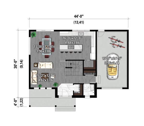Farmhouse Floor Plan - Main Floor Plan #25-4960