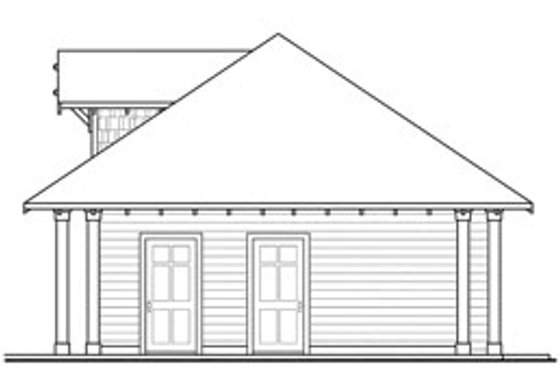 Exterior - Other Elevation 1 for Craftsman House Plan #124-788, 1 bath