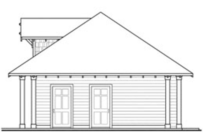 House Blueprint - Exterior - Other Elevation 1 for Craftsman House Plan #124-788, 1 bath