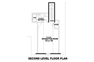 Floor Plan - Other Floor for European House Plan #81-1522 - 3 bed, 2 bath