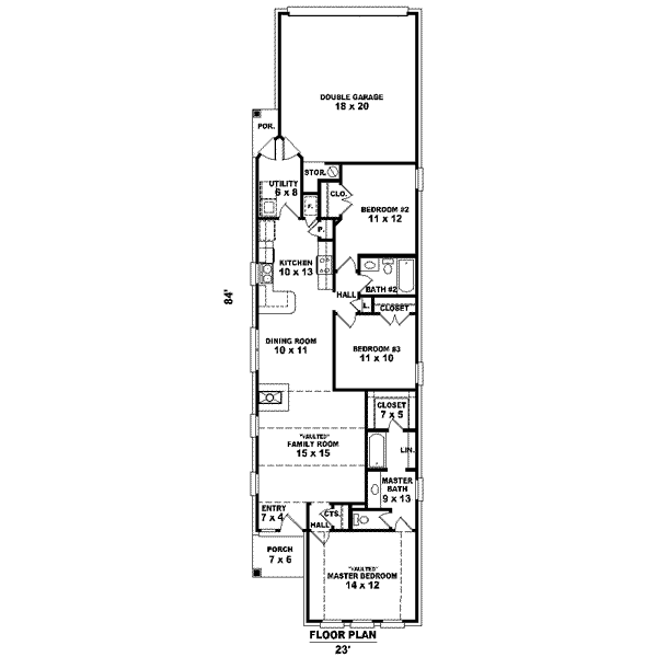 Country Floor Plan - Main Floor Plan #81-1398