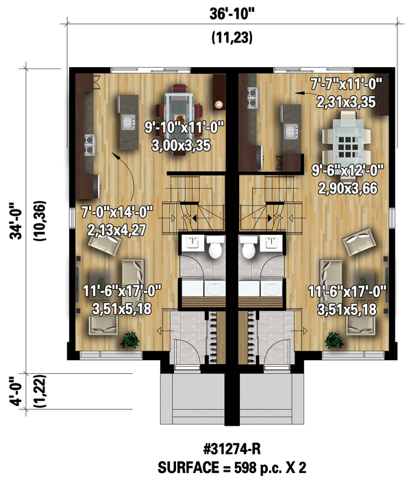 Dream House Plan - Floor Plan - Main Floor Plan #25-4517