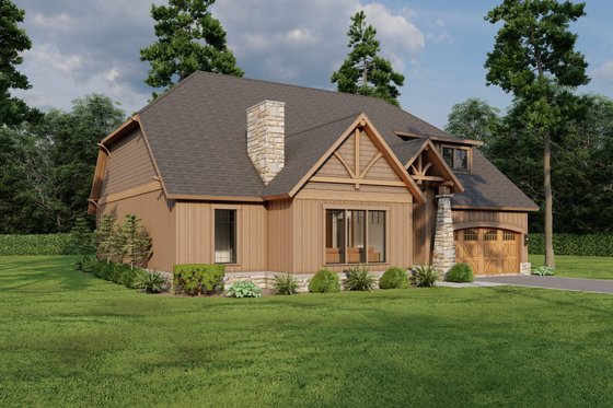 Exterior - Front Elevation 4 for Craftsman House Plan #17-2815 - 3 bed, 2 bath