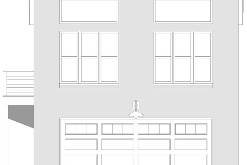 Architectural House Design - Exterior - Other Elevation for Contemporary House Plan #932-981, 0 bath