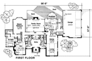 European Style House Plan - 4 Beds 3.5 Baths 3500 Sq/Ft Plan #334-114 