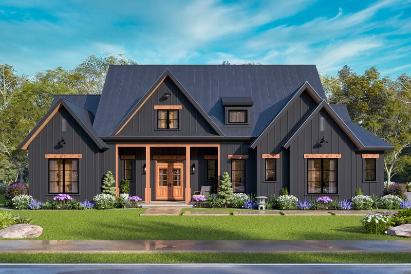 House Design - Exterior - Front Elevation 5 for Farmhouse House Plan #119-473 - 3 bed, 3.5 bath