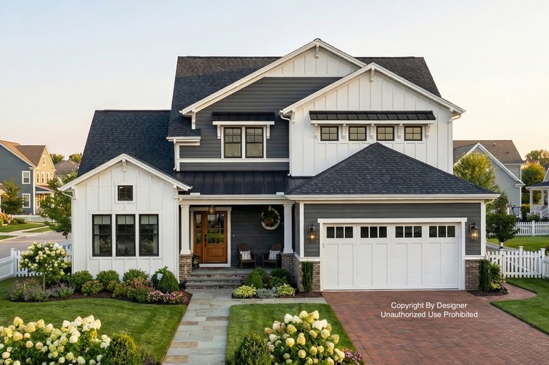 Dream House Plan - Exterior - Front Elevation 2 for Craftsman House Plan #51-1427 - 4 bed, 3.5 bath