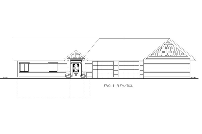 Dream House Plan - Exterior - Front Elevation 3 for Craftsman House Plan #117-1044 - 4 bed, 3.5 bath