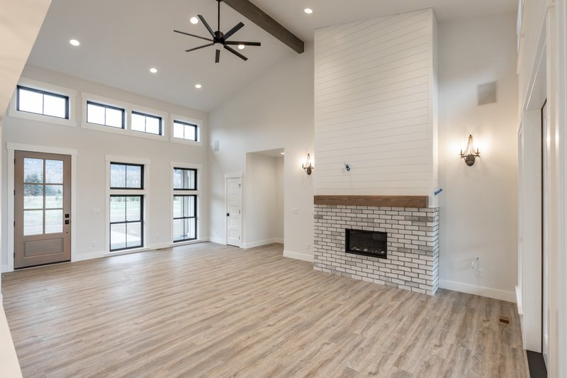 Architectural House Design - Interior - Family Room 1 for Country House Plan #1070-33 - 3 bed, 2.5 bath