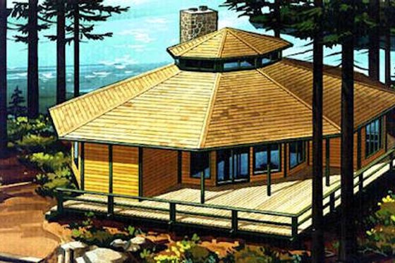 Exterior - Front Elevation for Contemporary House Plan #320-398 - 3 bed, 2 bath