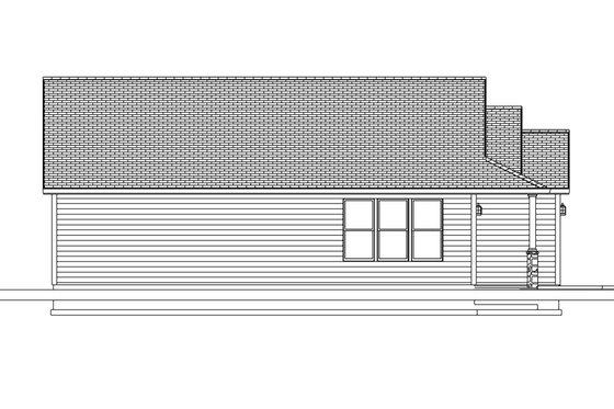 Exterior - Other Elevation 3 for Ranch House Plan #943-51 - 3 bed, 2 bath