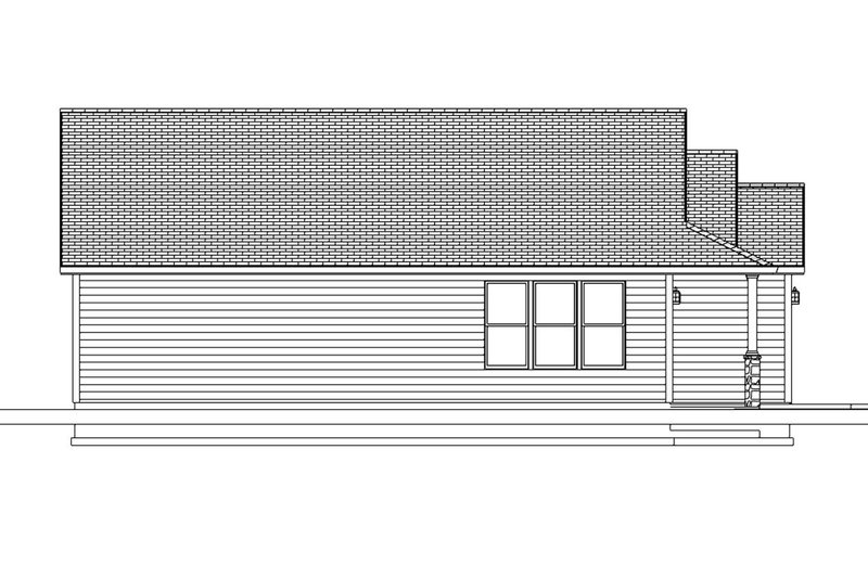 Dream House Plan - Exterior - Other Elevation 3 for Ranch House Plan #943-51 - 3 bed, 2 bath