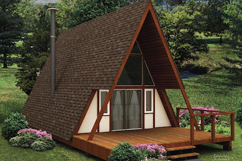 Dream House Plan - Cottage Exterior - Front Elevation Plan #57-501