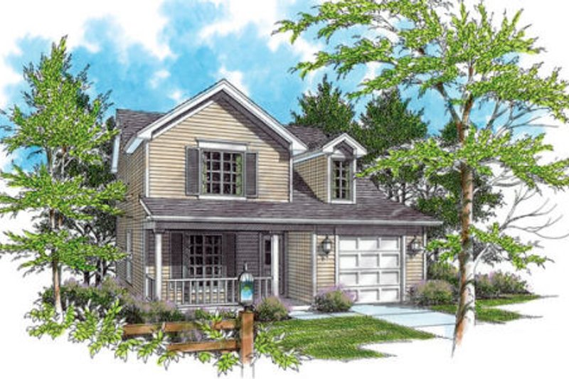 Home Plan - Traditional Exterior - Front Elevation Plan #48-309