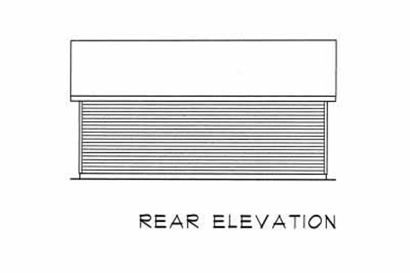 Architectural House Design - Exterior - Rear Elevation for Traditional House Plan #22-414, 0 bath