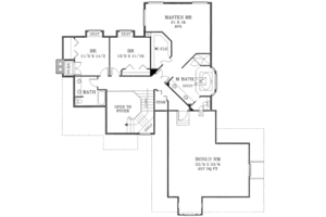Floor Plan - Upper Floor for Traditional House Plan #53-343 - 3 bed, 2.5 bath