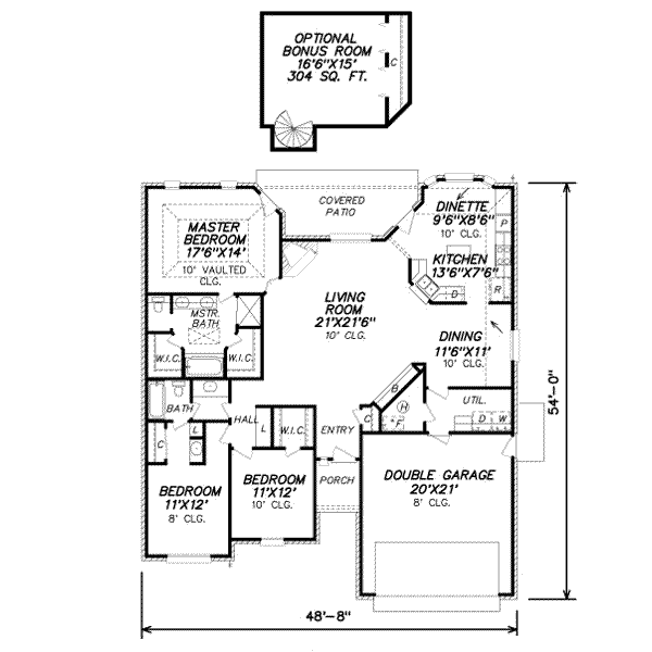 Traditional Floor Plan - Main Floor Plan #65-170