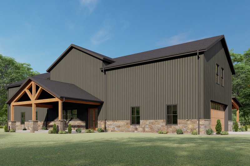 Dream House Plan - Exterior - Other Elevation 4 for Farmhouse House Plan #1092-54 - 5 bed, 3.5 bath