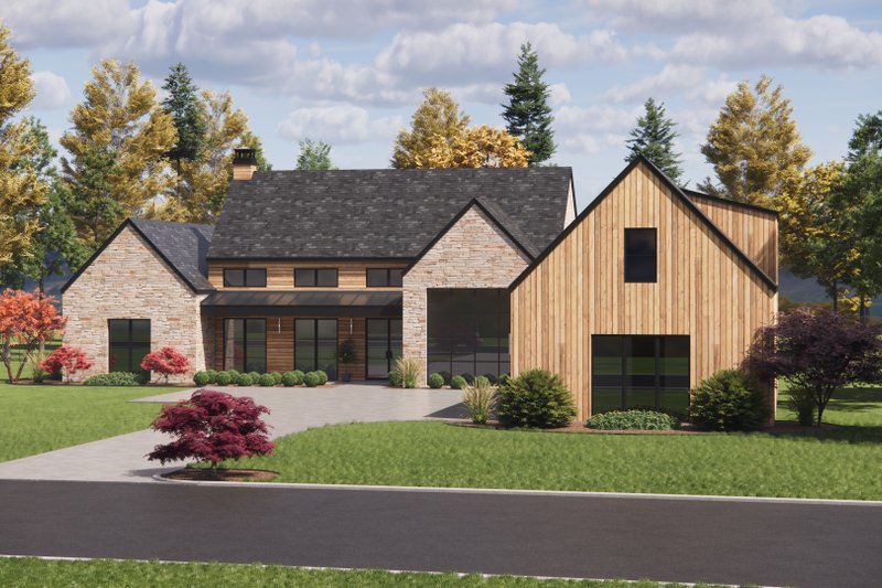 House Design - Exterior - Front Elevation 4 for Farmhouse House Plan #1096-150 - 4 bed, 3.5 bath