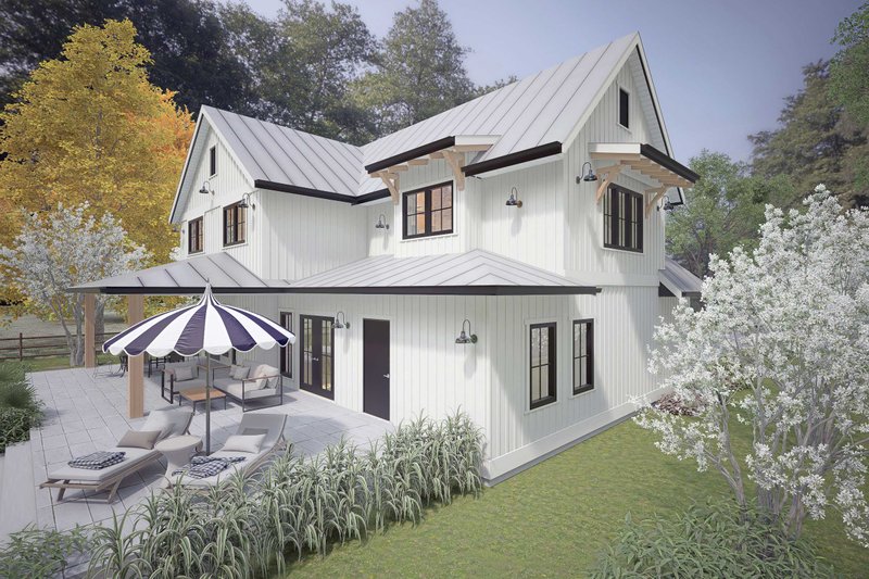 House Design - Exterior - Other Elevation 2 for Farmhouse House Plan #1101-11 - 3 bed, 2.5 bath