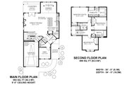 Farmhouse Style House Plan - 3 Beds 2.5 Baths 1892 Sq/Ft Plan #1100-50 