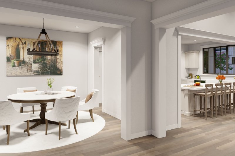 Architectural House Design - Interior - Dining Room for Farmhouse House Plan #923-365 - 4 bed, 3.5 bath