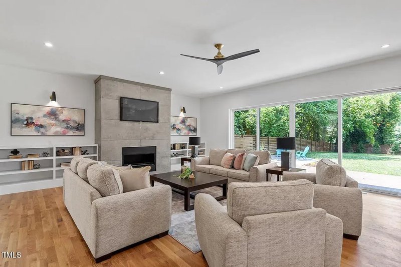 Architectural House Design - Interior - Family Room 4 for Contemporary House Plan #1128-1 - 4 bed, 4.5 bath