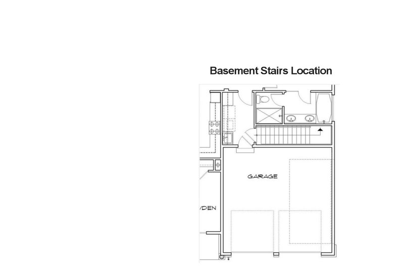 Home Plan - Basement Stairs Location - Plan 48-102