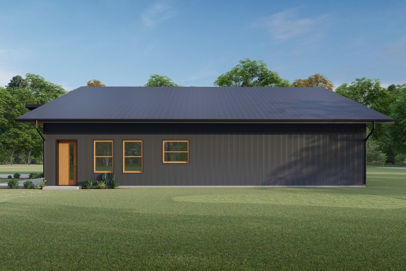 House Plan Design - Exterior - Rear Elevation for Barndominium House Plan #1092-28 - 3 bed, 2.5 bath
