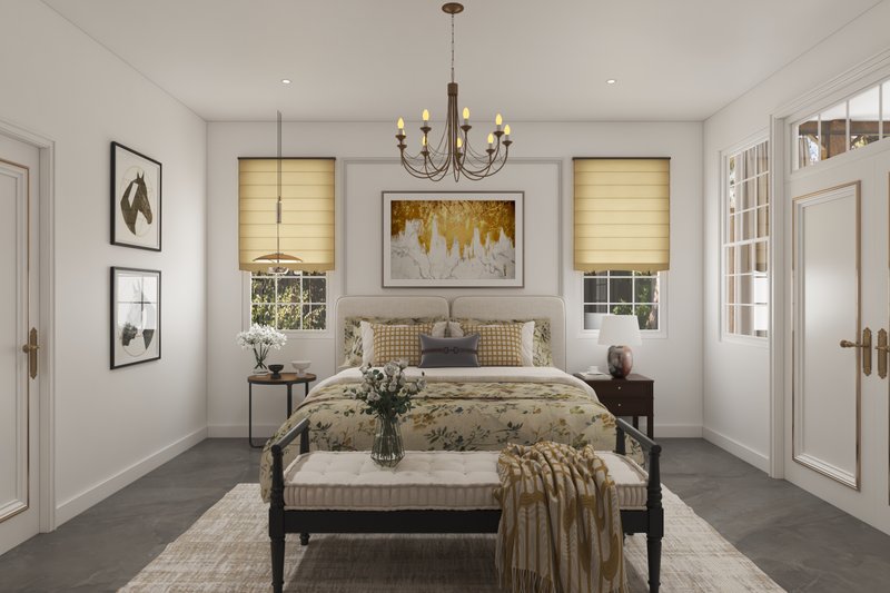 Dream House Plan - Interior - Master Bedroom for Craftsman House Plan #54-447 - 3 bed, 3.5 bath