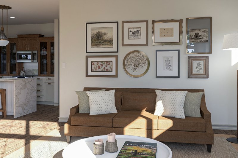 House Design - Interior - Family Room 1 for Craftsman House Plan #455-339 - 3 bed, 2.5 bath