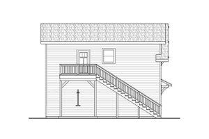 Exterior - Other Elevation for Craftsman House Plan #124-1291, 1.5 bath