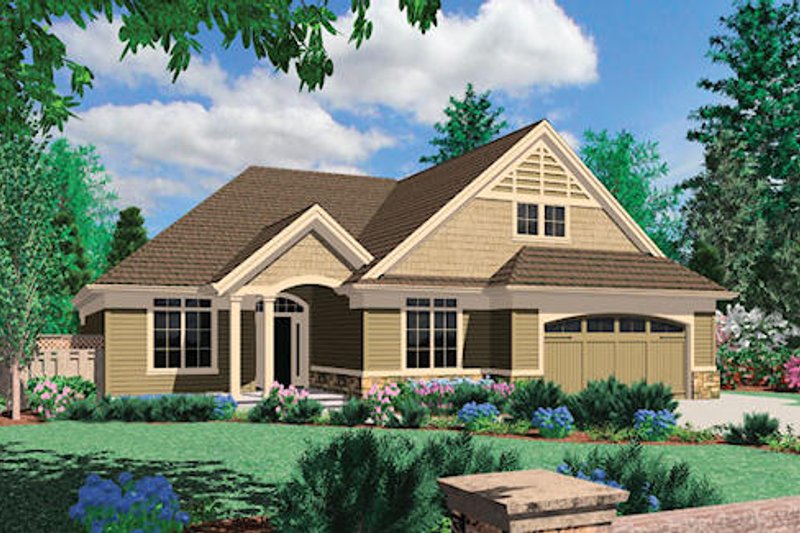Home Plan - Traditional Exterior - Front Elevation Plan #48-413