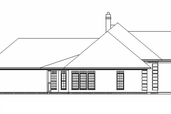 Exterior - Other Elevation for Traditional House Plan #45-599 - 3 bed, 2 bath