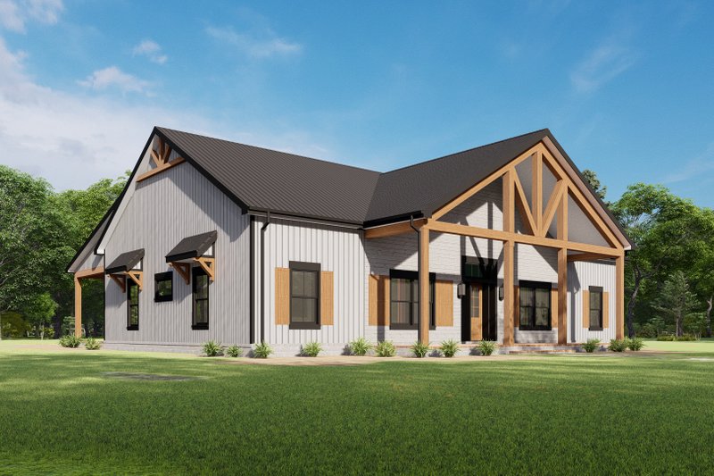 Architectural House Design - Exterior - Other Elevation 5 for Barndominium House Plan #1092-71 - 3 bed, 2 bath